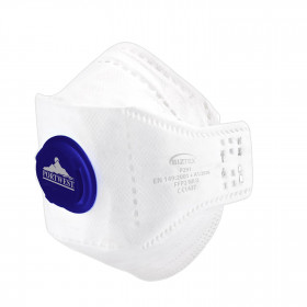 EAGLE FFP2 Respirador plano dobrável de dolomite com válvula (Pk10) (per 10 pcs) P291