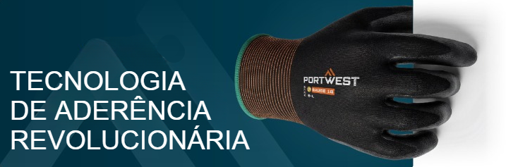 Banner azul com uma luva preta e um t&iacute;tulo branco: Tecnologia de Ader&ecirc;ncia Evolutiva.