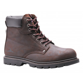 Bota de seguran&ccedil;a Steelite SB HRO FW17 em castanho. Cont&eacute;m um link para o produto.