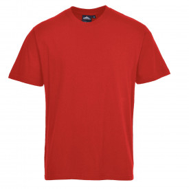 T-shirt premium Turin B195 em vermelho. Cont&eacute;m um link para o produto.