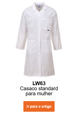 Imagem do casaco de senhora padrão LW63 em branco. É fornecido um link para o artigo.