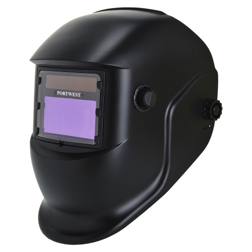 Capacete de soldadura BizWeld Plus PW65 preto. A imagem liga à página do produto.