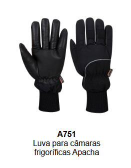 Imagem das luvas Apacha A751 em preto. O link leva à página do artigo.