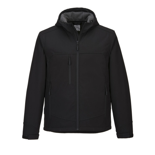 Foto da jaqueta Softshell com capuz KX3 KX362 na cor preta com link para o artigo.