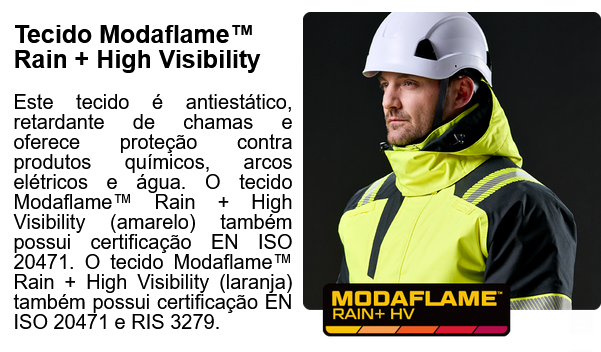 Modaflame imperme&aacute;vel e de alta visibilidade: s&iacute;mbolo com explica&ccedil;&atilde;o.