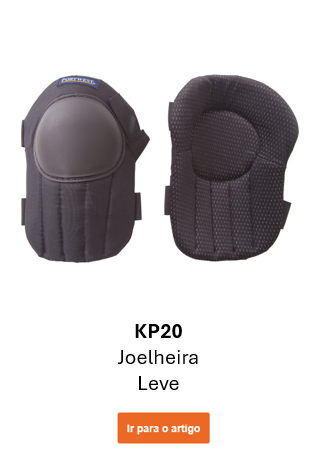 Imagem das joelheiras leves KP20, frente e verso. Clique leva ao produto.