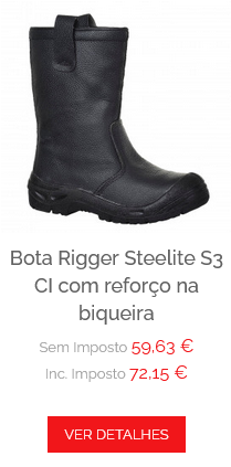 BOTA RIGGER STEELITE S3 CI COM REFORÇO NA BIQUEIRA